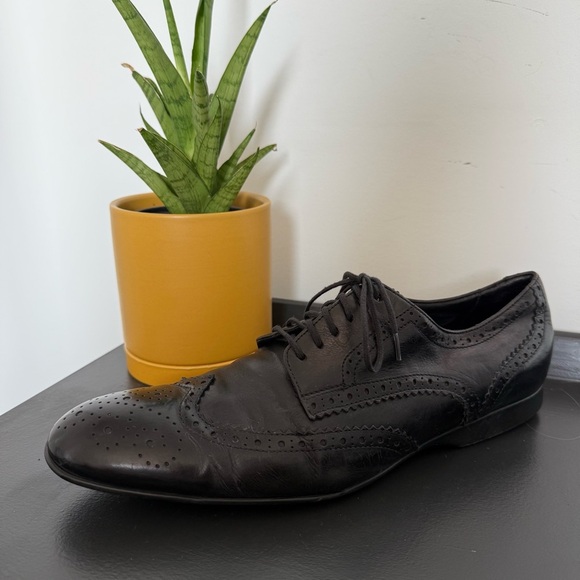 Paul Smith black leather Milton wingtip brogue dress shoes - 42 (US 8.5 - 9) - Picture 4 of 8